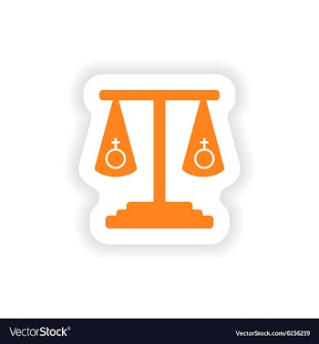 Icon sticker realistic design on paper equality of vector image