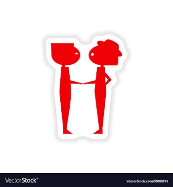Icon sticker realistic design on paper friends vector image