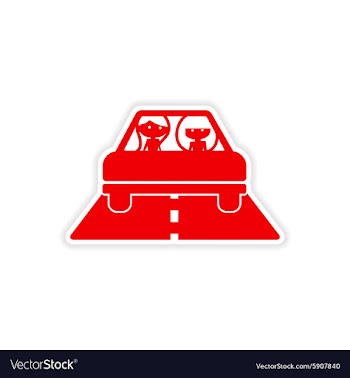 Icon sticker realistic design on paper girlfriend vector image