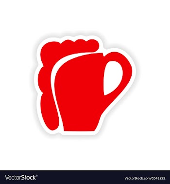 Icon sticker realistic design on paper glass of vector image