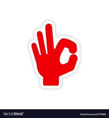 Icon sticker realistic design on paper hand vector image