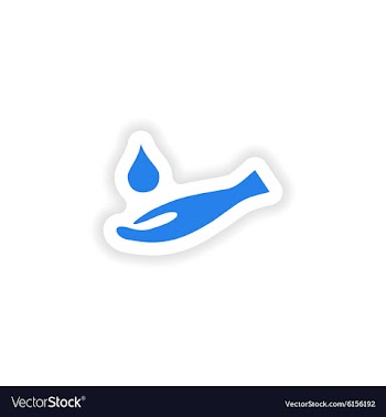 Icon sticker realistic design on paper hand vector image