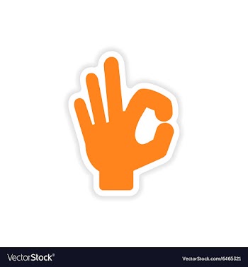 Icon sticker realistic design on paper hand vector image