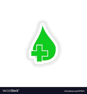 Icon sticker realistic design on paper healing vector image
