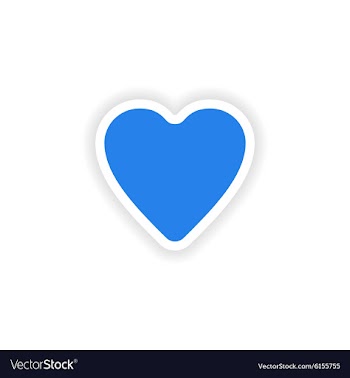Icon sticker realistic design on paper heart vector image