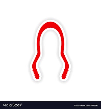 Icon sticker realistic design on paper hookah vector image