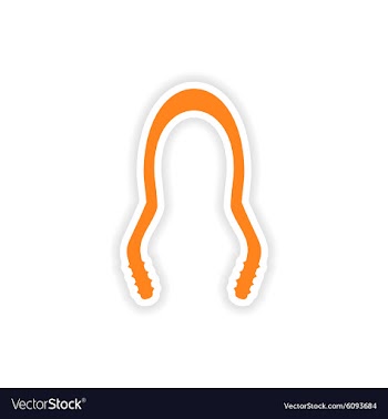 Icon sticker realistic design on paper hookah vector image