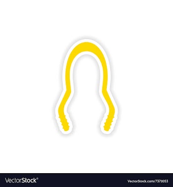 Icon sticker realistic design on paper hookah vector image
