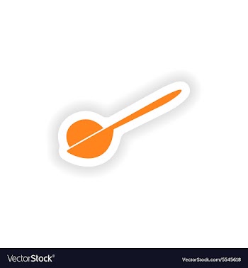 Icon sticker realistic design on paper ice cream vector image