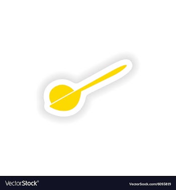 Icon sticker realistic design on paper ice cream vector image