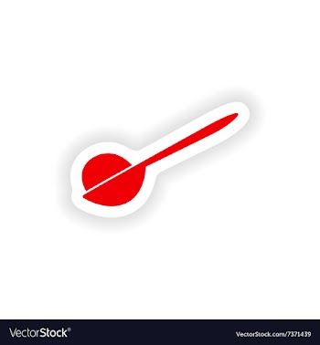 Icon sticker realistic design on paper ice cream vector image