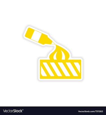 Icon sticker realistic design on paper ice cream vector image