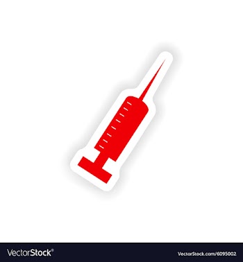 Icon sticker realistic design on paper injection vector image