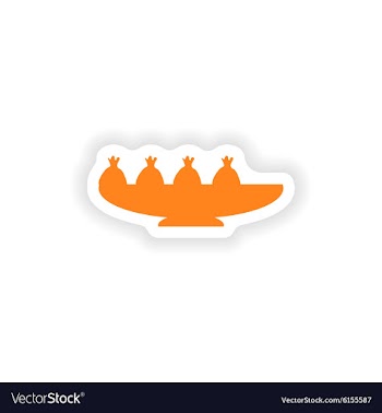 Icon sticker realistic design on paper Japanese vector image