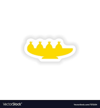 Icon sticker realistic design on paper Japanese vector image