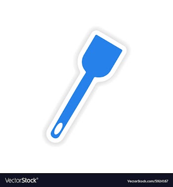 Icon sticker realistic design on paper kitchen vector image