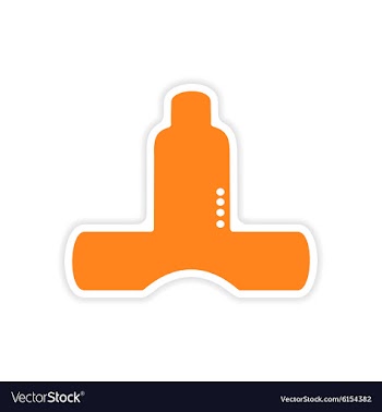 Icon sticker realistic design on paper kitchen vector image