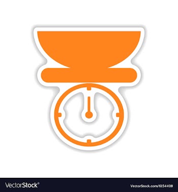 Icon sticker realistic design on paper kitchen vector image