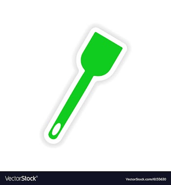 Icon sticker realistic design on paper kitchen vector image