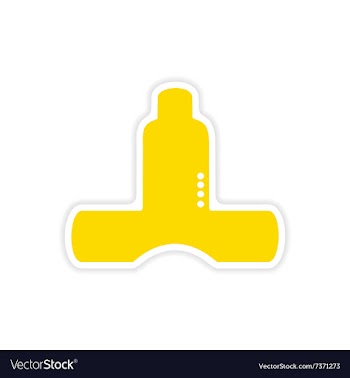 Icon sticker realistic design on paper kitchen vector image