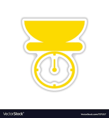 Icon sticker realistic design on paper kitchen vector image