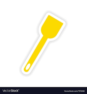 Icon sticker realistic design on paper kitchen vector image