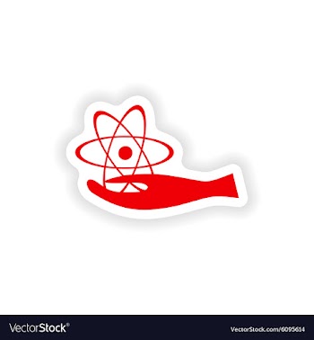 Icon sticker realistic design on paper lab vector image