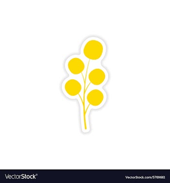 Icon sticker realistic design on paper leaves vector image