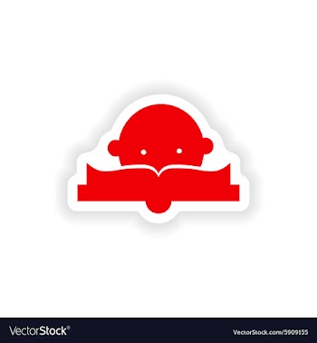 Icon sticker realistic design on paper lesson vector image