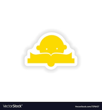 Icon sticker realistic design on paper lesson vector image