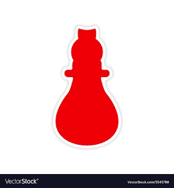 Icon sticker realistic design on paper lightbulb vector image