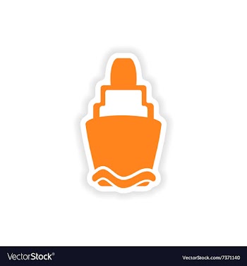Icon sticker realistic design on paper lighthouse vector image