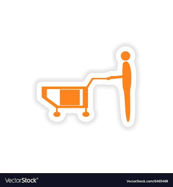 Icon sticker realistic design on paper loader vector image