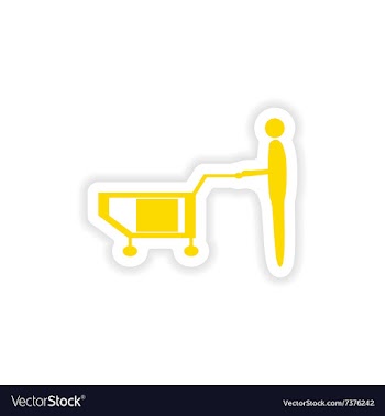 Icon sticker realistic design on paper loader vector image