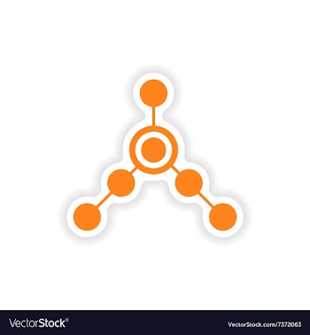 Icon sticker realistic design on paper local vector image