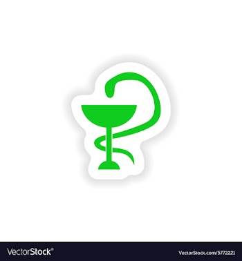 Icon sticker realistic design on paper logo snake vector image