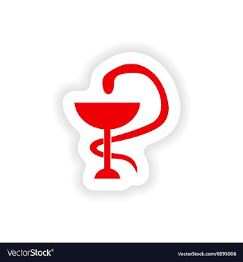 Icon sticker realistic design on paper logo snake vector image