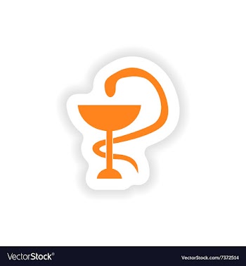 Icon sticker realistic design on paper logo snake vector image