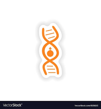 Icon sticker realistic design on paper male vector image