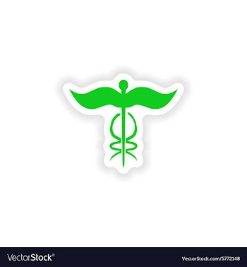 Icon sticker realistic design on paper medical vector image