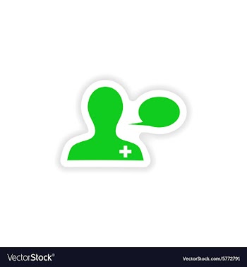 Icon sticker realistic design on paper medical vector image