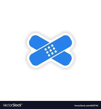 Icon sticker realistic design on paper medical vector image