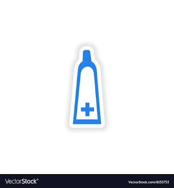 Icon sticker realistic design on paper medical vector image