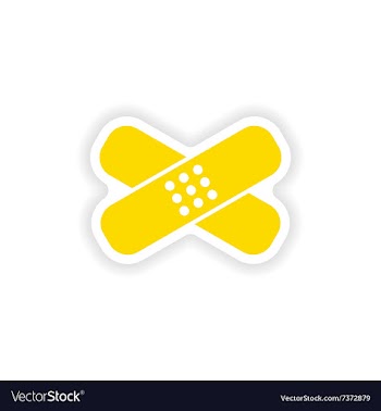 Icon sticker realistic design on paper medical vector image