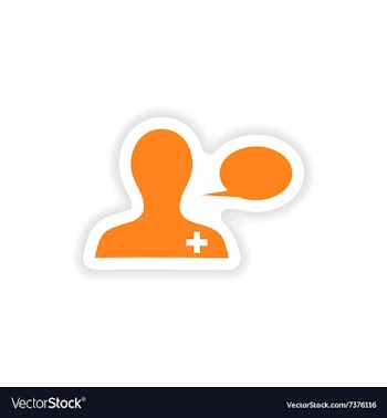Icon sticker realistic design on paper medical vector image