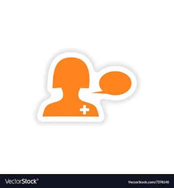 Icon sticker realistic design on paper medical vector image