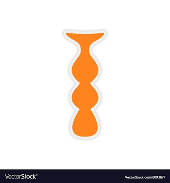 Icon sticker realistic design on paper mine hookah vector image