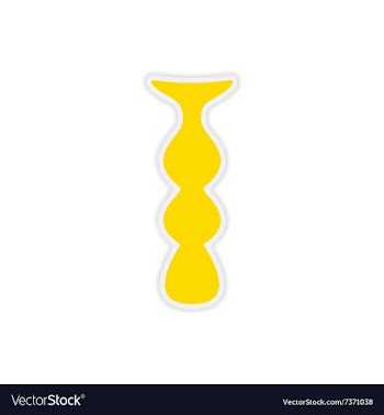 Icon sticker realistic design on paper mine hookah vector image