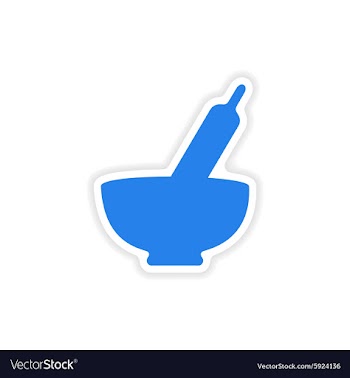 Icon sticker realistic design on paper mortar vector image