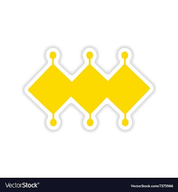 Icon sticker realistic design on paper mystical vector image